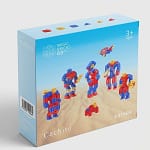 A robot-building toy featuring 16x16x16mm blocks and split cubes, offering diverse educational benefits.