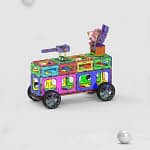 The Supercar Brick, designed with magnetic blocks and interlocking bricks