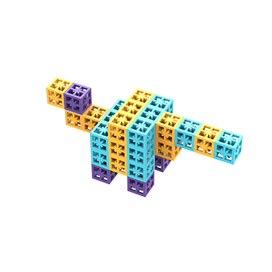 Velociraptor Dinosaur Toy Made from Magic Bricks