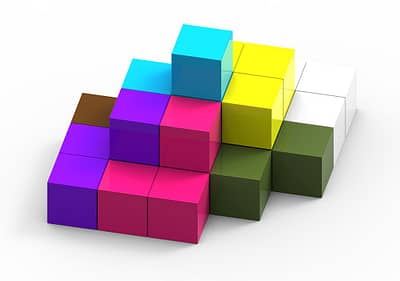 Build a colorful playhouse with pluggable building bricks