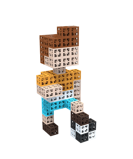 Toy blocks designed for creating family figures