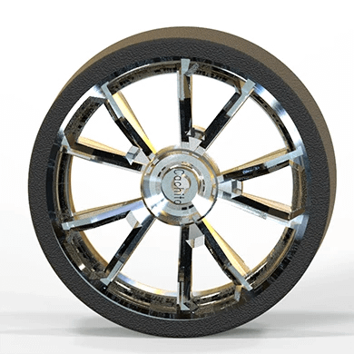 Optical transparent wheel for car toys with high clarity and durable design