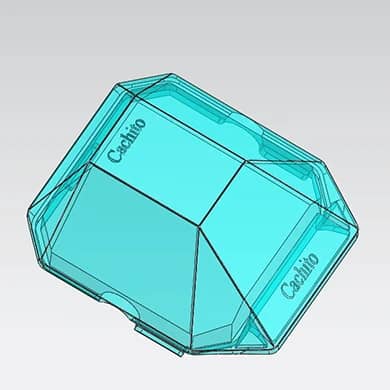 Transparent canopy for fighter toy aircraft with clear, durable plastic design